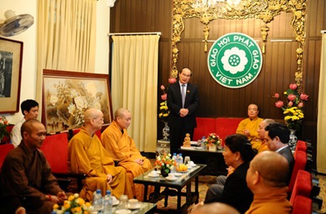 Reconocen aportes de la Sangha budista de Vietnam en construcción nacional - ảnh 1