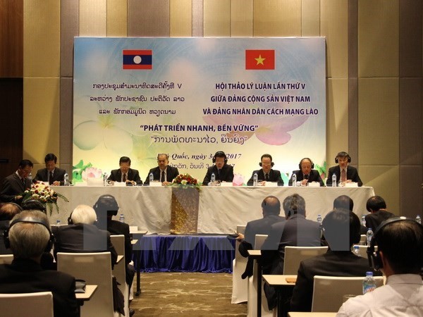 Concluye el quinto seminario teórico entre las organizaciones partidistas vietnamita y laosiana - ảnh 1