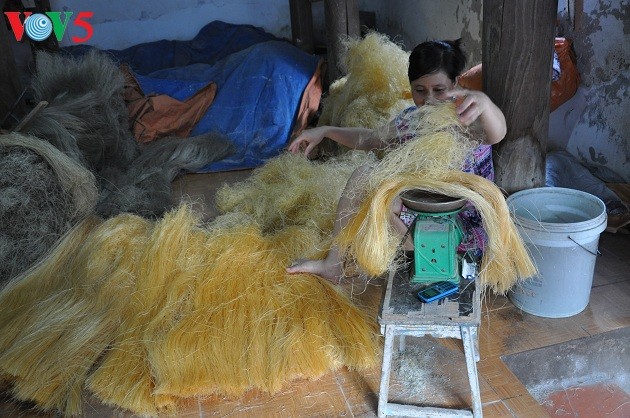 El oficio de elaborar tallarines de maranta en la aldea de Cu Da  - ảnh 2