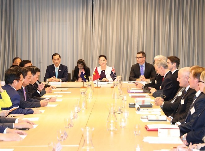 Presidenta parlamentaria asiste al Diálogo Empresarial Vietnam-Australia - ảnh 1