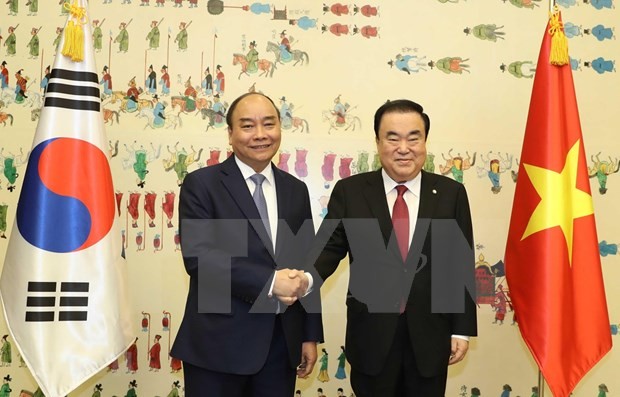 Primer ministro de Vietnam se reúne con el presidente del Parlamento surcoreano  - ảnh 1