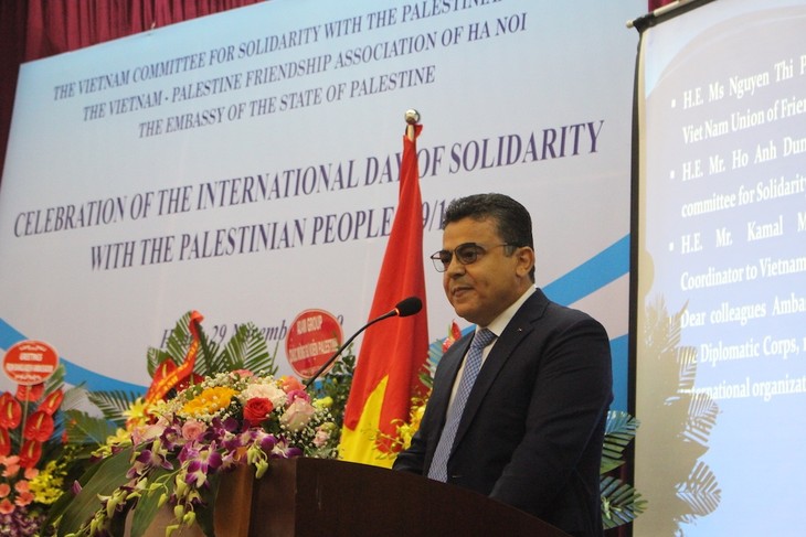 Celebran en Hanói Día Internacional de Solidaridad con el Pueblo Palestino  - ảnh 1