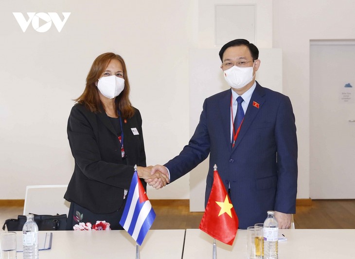 Máximo dirigente del Legislativo de Vietnam sostiene reuniones bilaterales al margen de la WCSP5 - ảnh 1