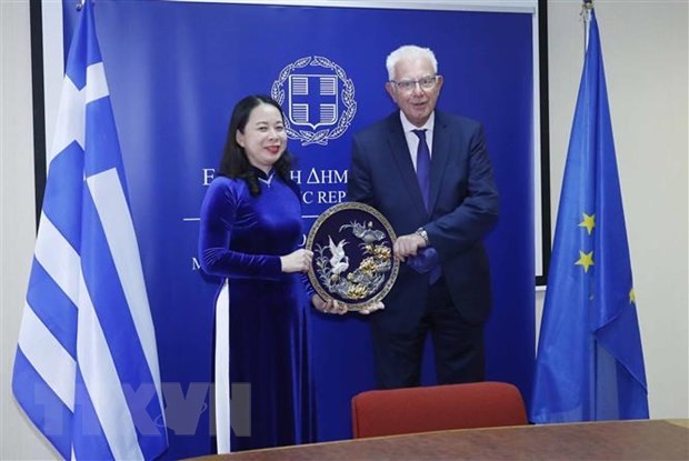 Vicepresidenta de Vietnam concluye exitosamente su visita a Grecia  - ảnh 1