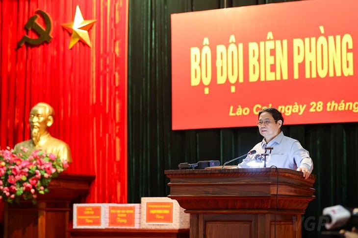 Continúa visita de trabajo del primer ministro a Lao Cai  - ảnh 1