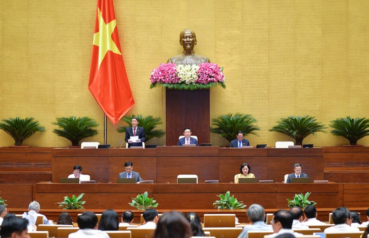 Parlamento vietnamita analiza enmiendas del proyecto de Ley de Organizaciones Crediticias  - ảnh 1