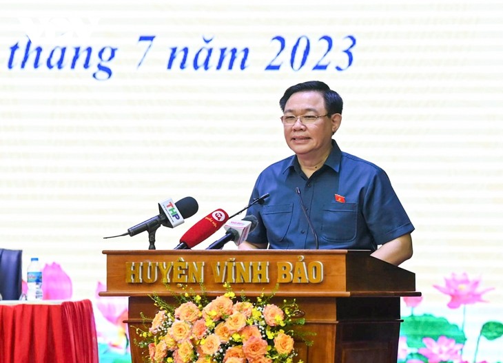 Presidente de la Asamblea Nacional se reúne con votantes de Hai Phong - ảnh 1