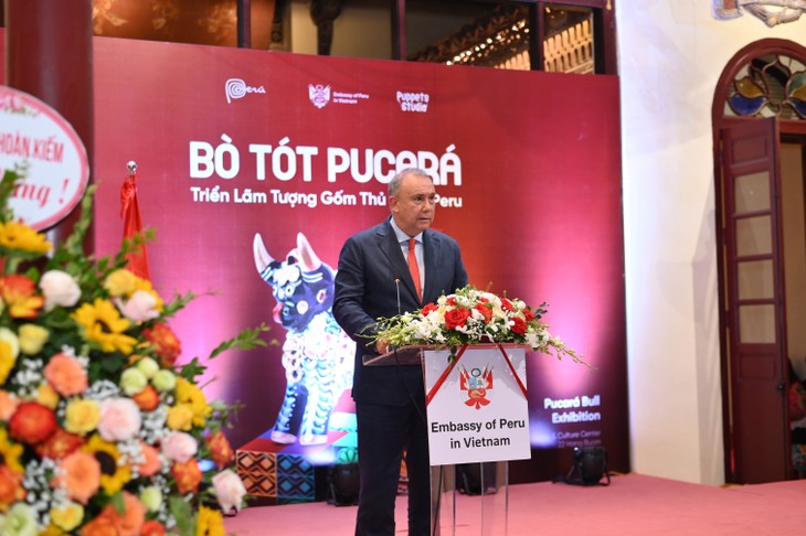 Exposición “Toro de Pucará” en Hanói, punto de conexión para el intercambio cultural Vietnam- Perú - ảnh 1