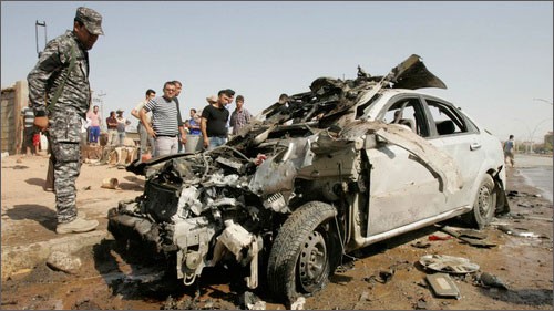 เหตุลอบวางระเบิดครั้งต่างๆในอิรักทำให้มีผู้ได้รับบาดเจ็บประมาณ 30 คน - ảnh 1