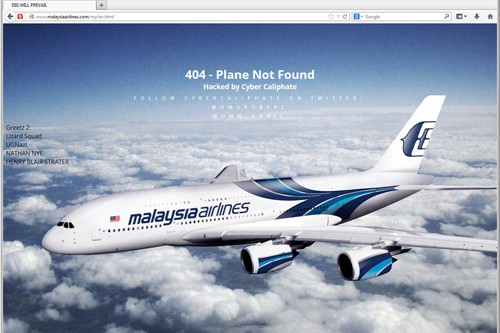 แฮกเกอร์โจมตีเว็บไซต์ของสายการบินมาเลเซียแอร์ไลน์ - ảnh 1