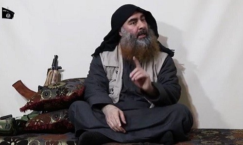 ผู้นำสูงสุดของกลุ่มไอเอส Al Baghdadi ประกฎตัวครั้งแรกในรอบ 5 ปี - ảnh 1