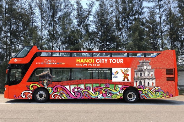 จัดทัวร์เที่ยวฮานอย​ด้วยรถบัส 2 ชั้นฟรีให้ผู้ที่เข้าร่วมซีเกมส์ครั้งที่ 31 - ảnh 1