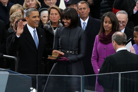 US President Obama sworn in for second term - ảnh 1