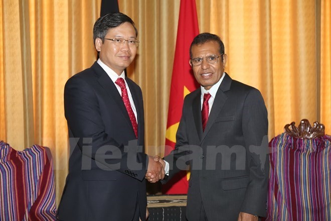 Vietnamese Ambassador to East Timor presents credentials - ảnh 1