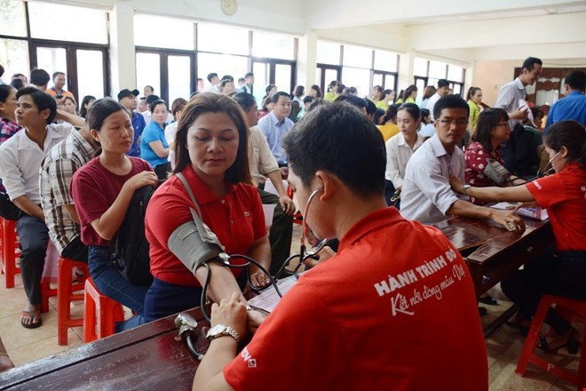 Red Journey in Danang draws 1,500 blood donors - ảnh 1