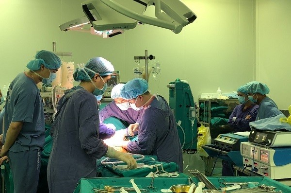 Vietnamese doctors transplant kidney, liver simultaneously - ảnh 1