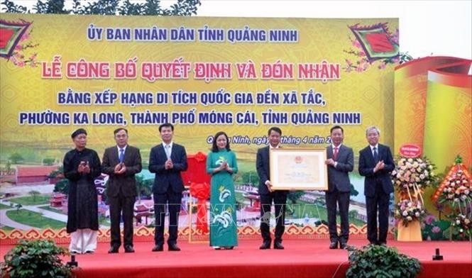 Xa Tac temple worshiping Land Genie recognized as national relic - ảnh 1