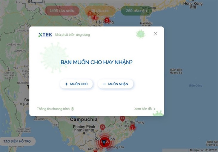 SOSmap.net connects donors and needy people  - ảnh 2