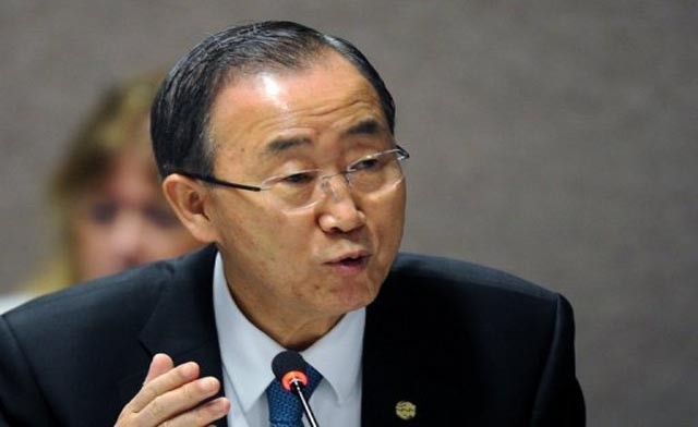 UN-Generalsekretär Ban Ki Moon beriet in der Türkei über die Lage in Syrien  - ảnh 1