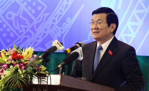 Staatspräsident Sang: Auslandsvietnamesen sind untrennbarer Teil des vietnamesischen Volkes - ảnh 1