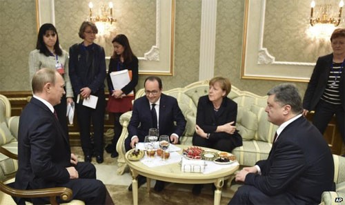 Vierseitiges Gipfeltreffen über Ukraine: Noch kein positives Ergebnis - ảnh 1