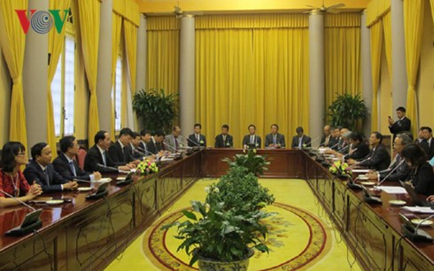 Staatspräsident Tran Dai Quang: Japan ist ein führender Partner Vietnams - ảnh 1