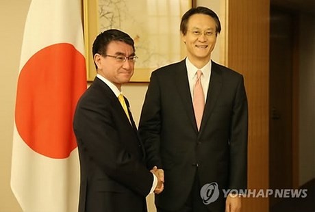 Südkorea und Japan wollen bilaterale Beziehungen verbessern - ảnh 1