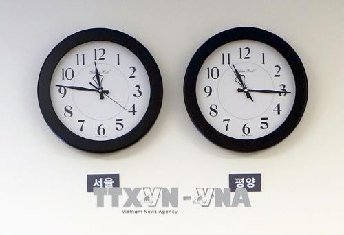 Annäherung: Die Uhren in Nord- und Südkorea ticken wieder gleich - ảnh 1