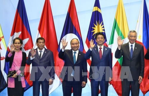 Premierminister Nguyen Xuan Phuc nimmt an hochrangigen Konferenzen am Rande des 33. ASEAN-Gipfeltreffens teil - ảnh 1