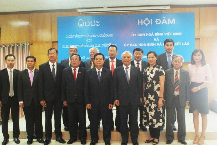 Kommissionen für Frieden und Solidarität Vietnams und Laos verstärken Zusammenarbeit - ảnh 1