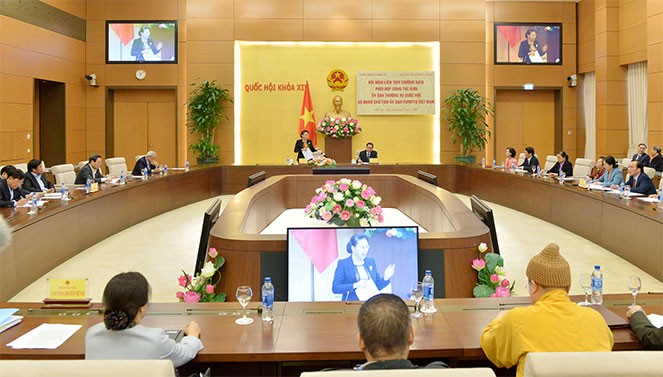 Konferenz des Parlamentsausschusses und Präsidiums der Vaterländischen Front Vietnams - ảnh 1