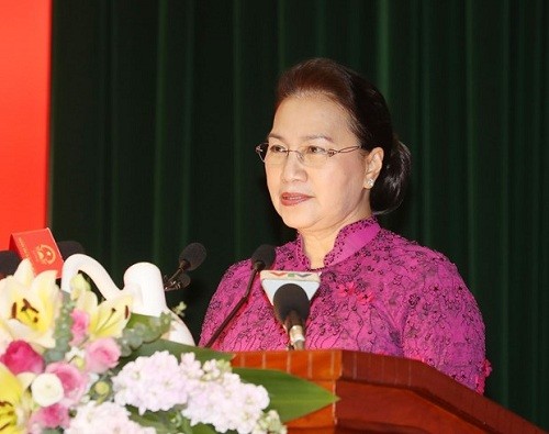 Parlamentspräsidentin Nguyen Thi Kim Ngan nimmt an Konferenz des staatlichen Rechnungshofes teil - ảnh 1