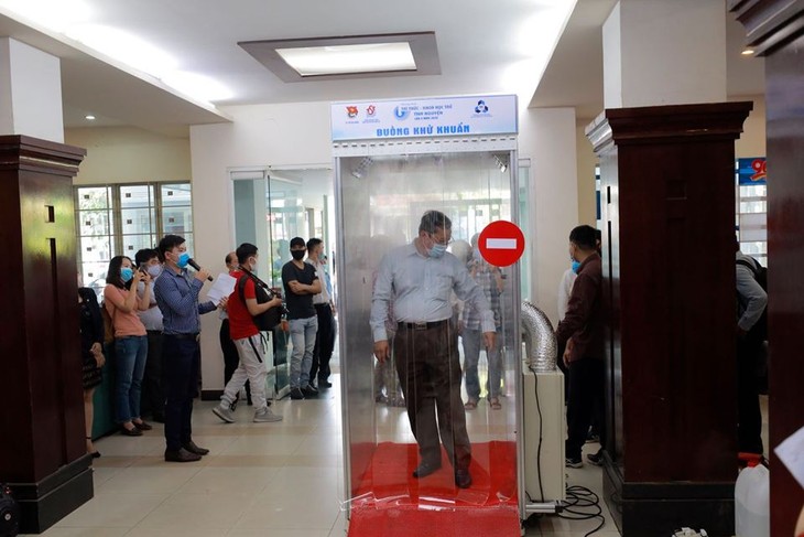 Covid-19: Ho Chi Minh Stadt stellt Desinfektionskammer vor - ảnh 1
