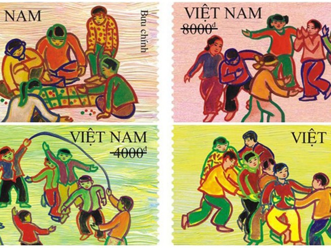 Weltkindertag: Herausgabe der Briefmarken-Kollektion “Volksspiele” - ảnh 1