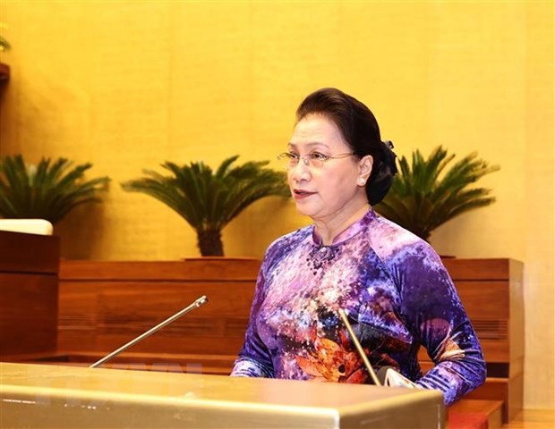 Parlamentspräsidentin Nguyen Thi Kim Ngan trifft 294 Vorbilder für Lernmodelle  - ảnh 1