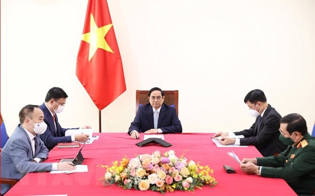Premierminister Pham Minh Chinh führt Telefongespräch mit dem türkischen Vizepräsidenten - ảnh 1