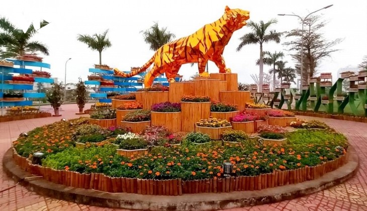 Eröffnung der Blumenstraße des Frühlings des Tigers 2022 in Tuy Hoa - ảnh 1