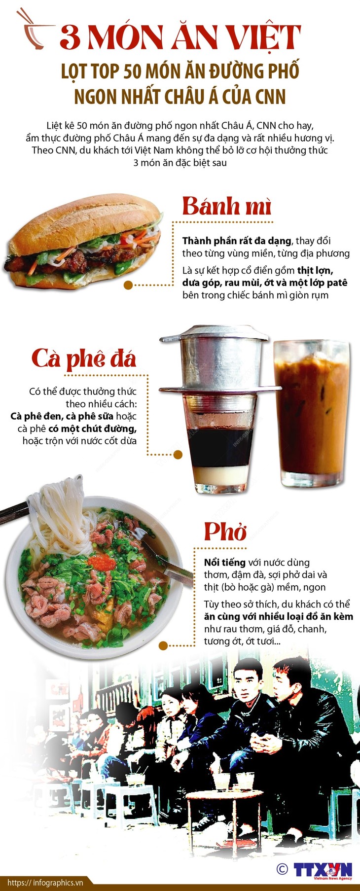 CNN listet drei vietnamesische Gerichte als bestes asiatisches Street Food auf - ảnh 1