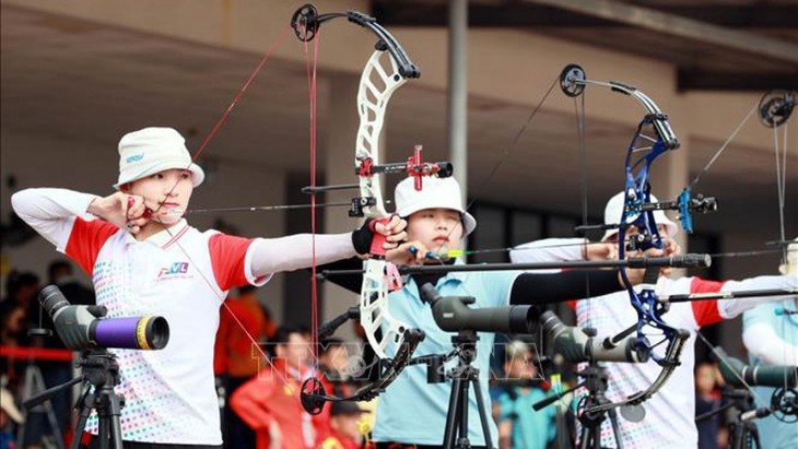 Nationales Sportfestival: Das Bogenschießen stellt am ersten Wettkampftag vier Rekorde auf - ảnh 1