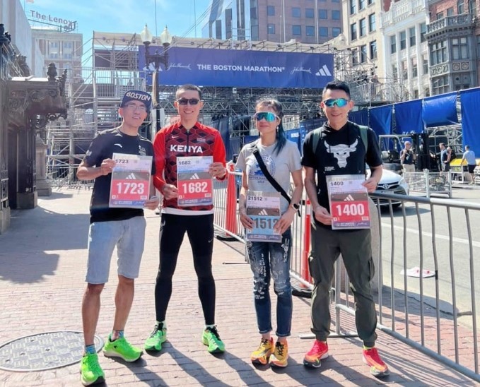 Vier vietnamesische Läufer beteiligen sich am Boston-Marathon - ảnh 1