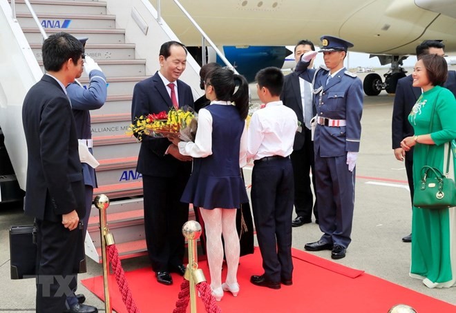 President begins state visit to Japan - ảnh 1