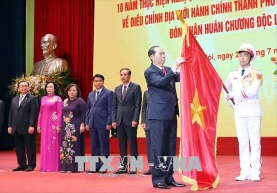 Hanoi celebrates 10 years of expansion - ảnh 1