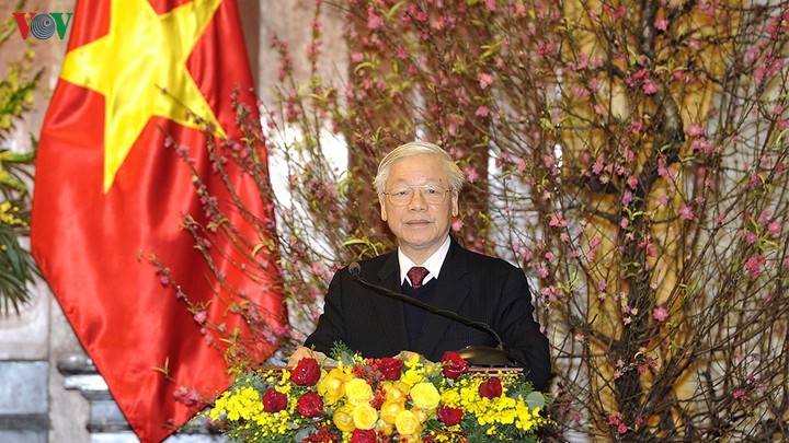 Party leader and State President Nguyen Phu Trong's New Year Greeting  - ảnh 1