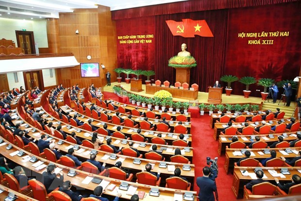 Party Central Committee adopts resolution of second plenum - ảnh 1