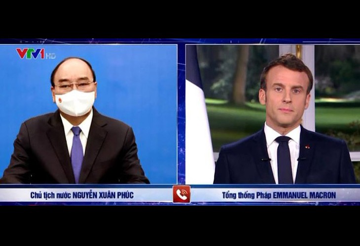 Vietnamese, French Presidents hold phone talks - ảnh 1