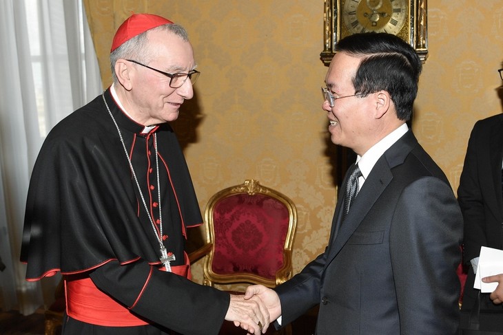 President meets Secretary of State of Vatican - ảnh 1