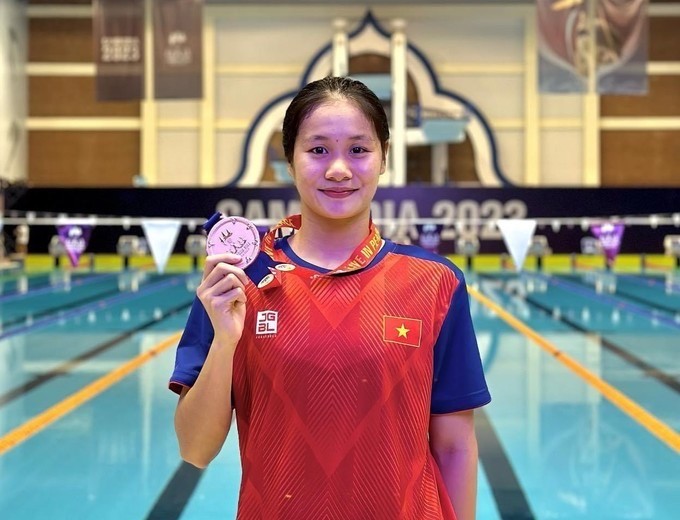 Swimmer Vo Thi My Tien gets wildcard for Paris games - ảnh 1