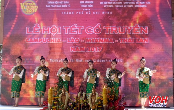 เทศกาลปีใหม่ตามประเพณีของกัมพูชา ลาว เมียนมาร์และไทยปี 2017 - ảnh 1