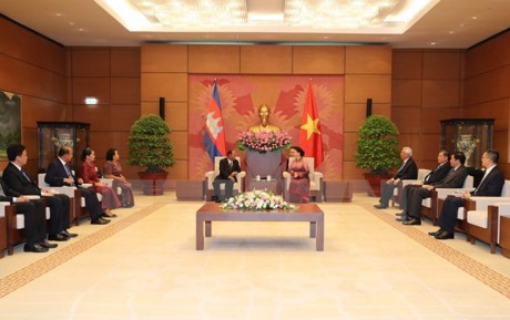 ประธานรัฐสภากัมพูชาเสร็จสิ้นการเยือนสันถวไมตรีเวียดนามด้วยผลสำเร็จอย่างงดงาม - ảnh 1