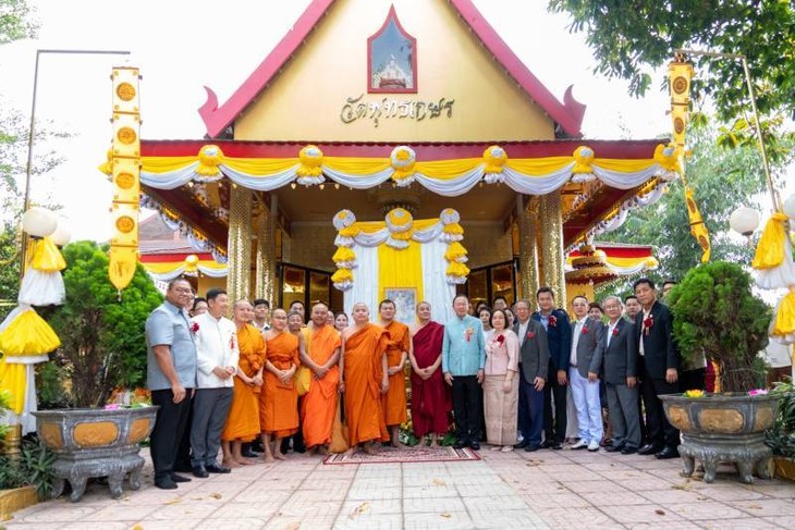 สมาคมมิตรภาพไทย-เวียดนามถวายผ้าพระกฐินพระราชทาน ที่ประเทศเวียดนามประจำปี 2023  - ảnh 7